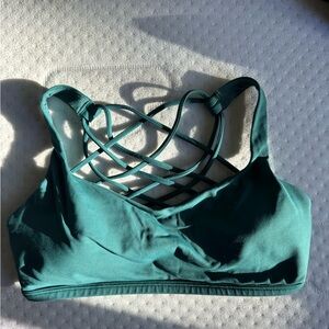 Women's Teal Strappy free to be bra